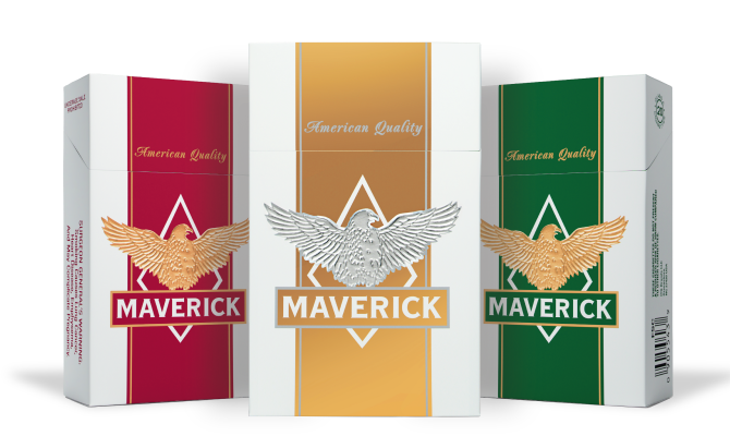 3 packs of maverick cigarettes
